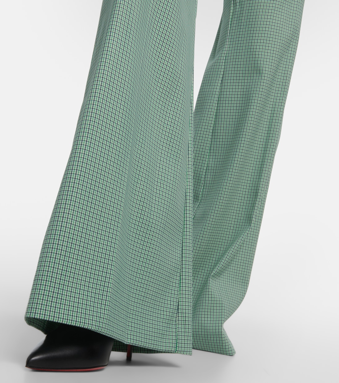 Pantalon ample en laine mélangée à carreaux | Etro