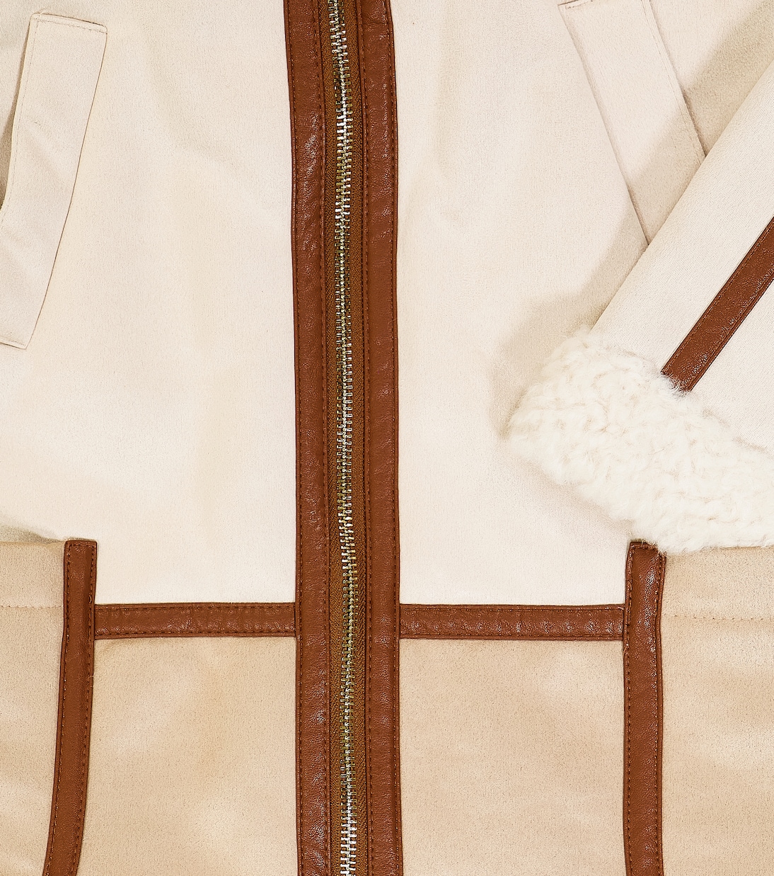 Abrigo con borrego sintético | Chloé Kids