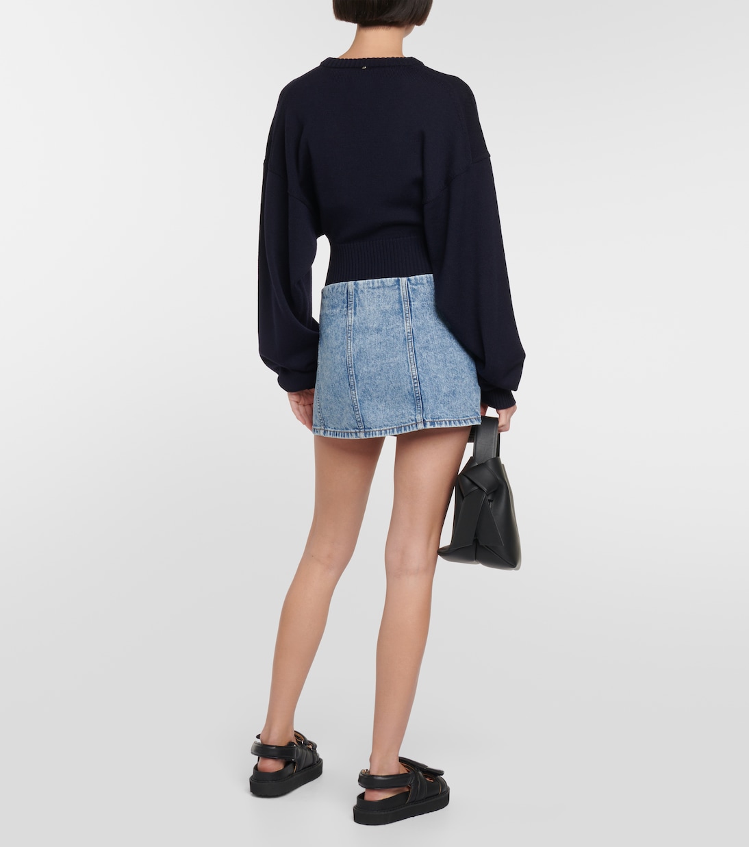 Falda wrap en denim | Re/Done