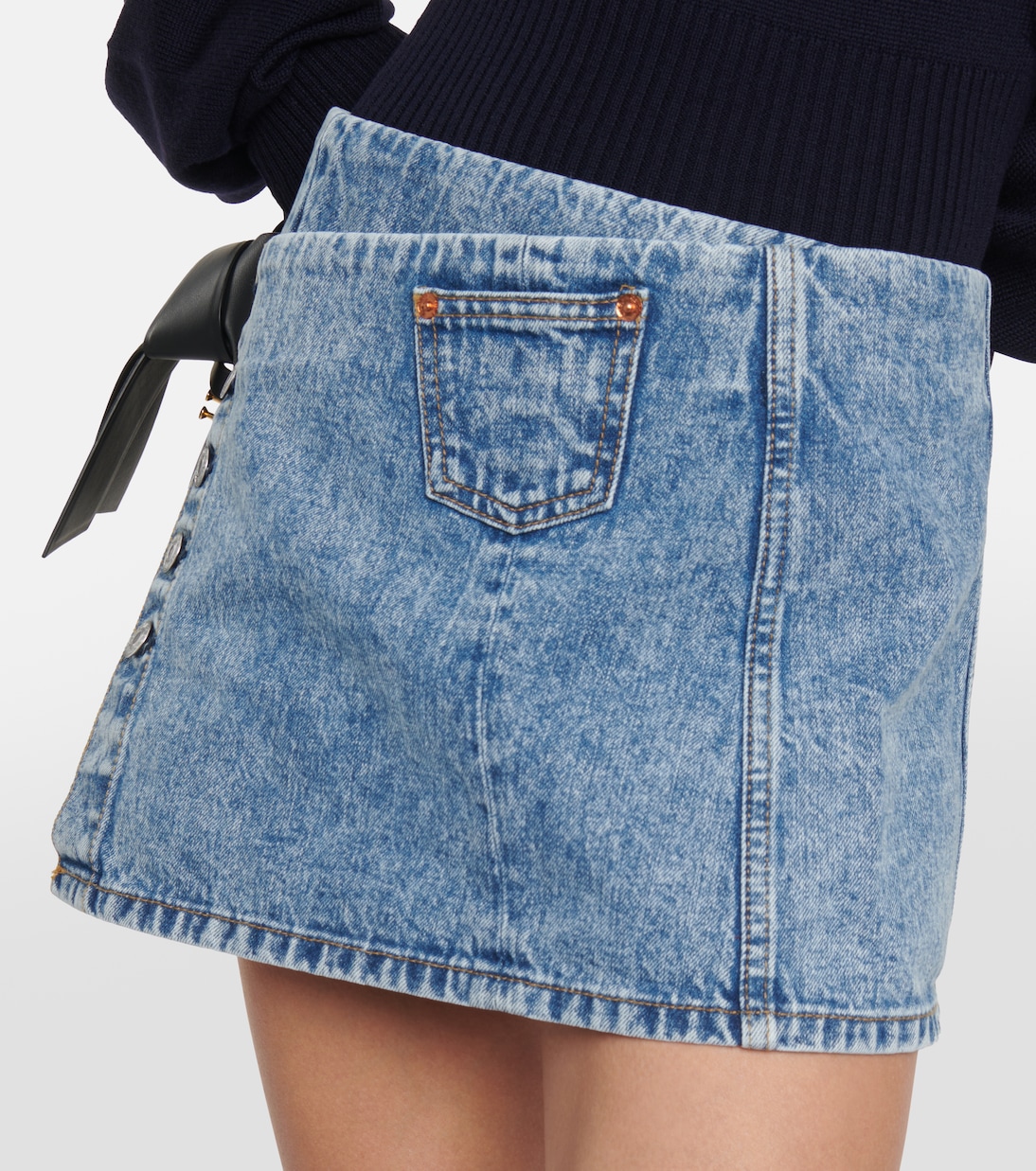 Falda wrap en denim | Re/Done