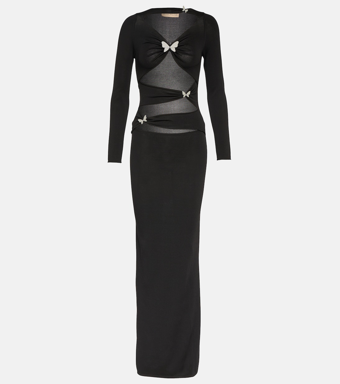 Abito midi Atalo in jersey con cut-out | Aya Muse