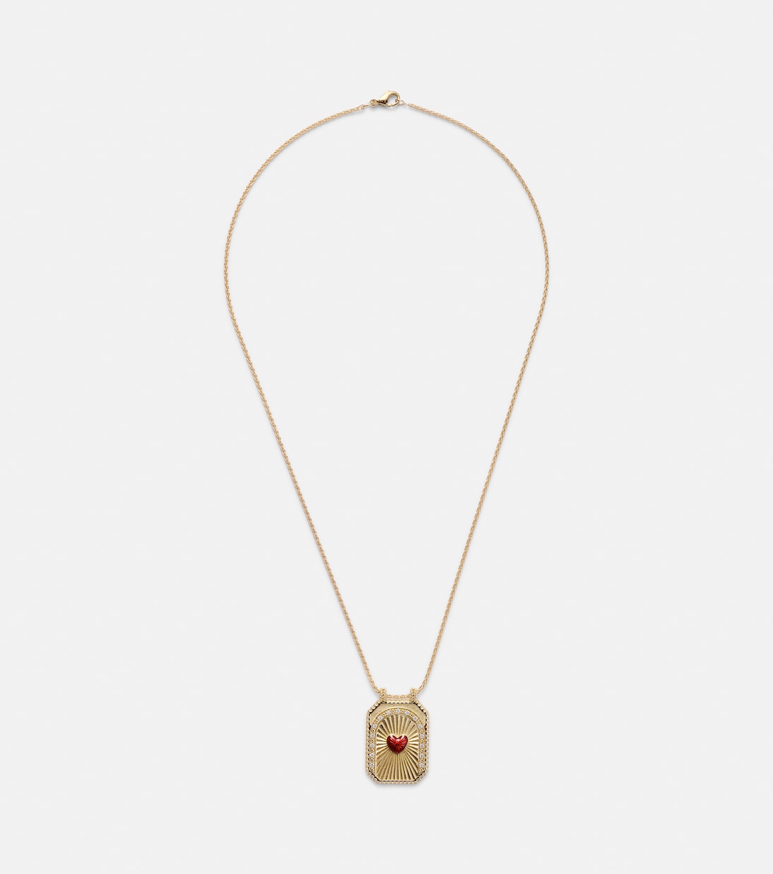 Gioiello in oro 18kt con diamanti e smalto: Collana Scapolare Marie Lichtenberg per giovani trendy