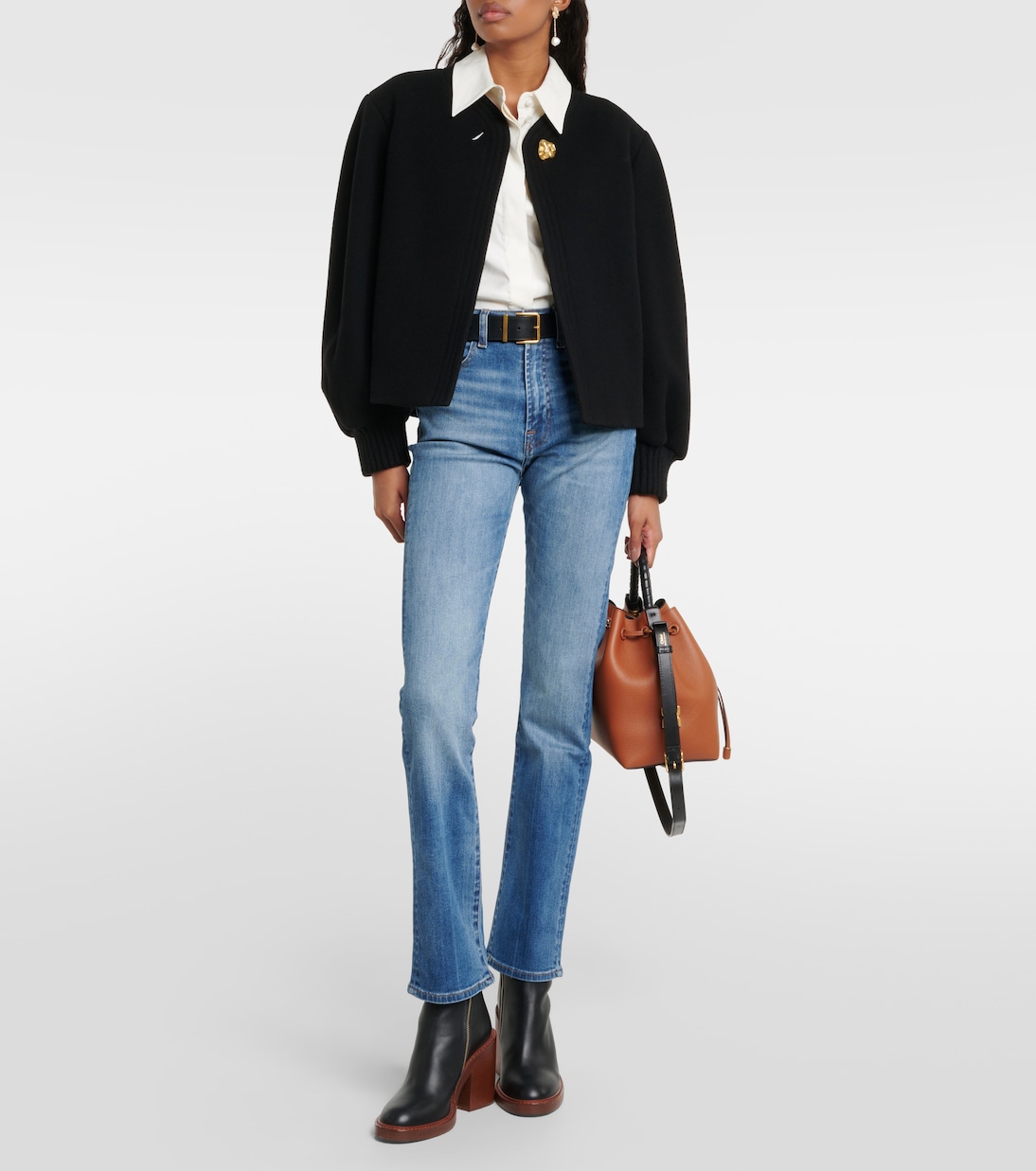 High-Rise Slim Jeans | 7 For All Mankind