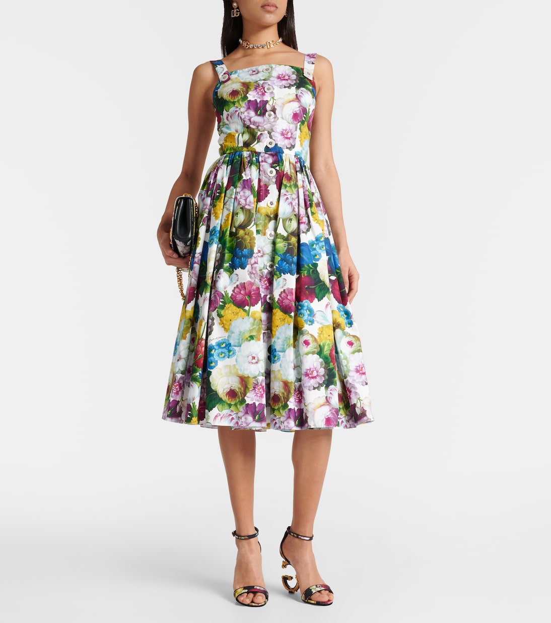 Midikleid aus Baumwolle | Dolce&Gabbana