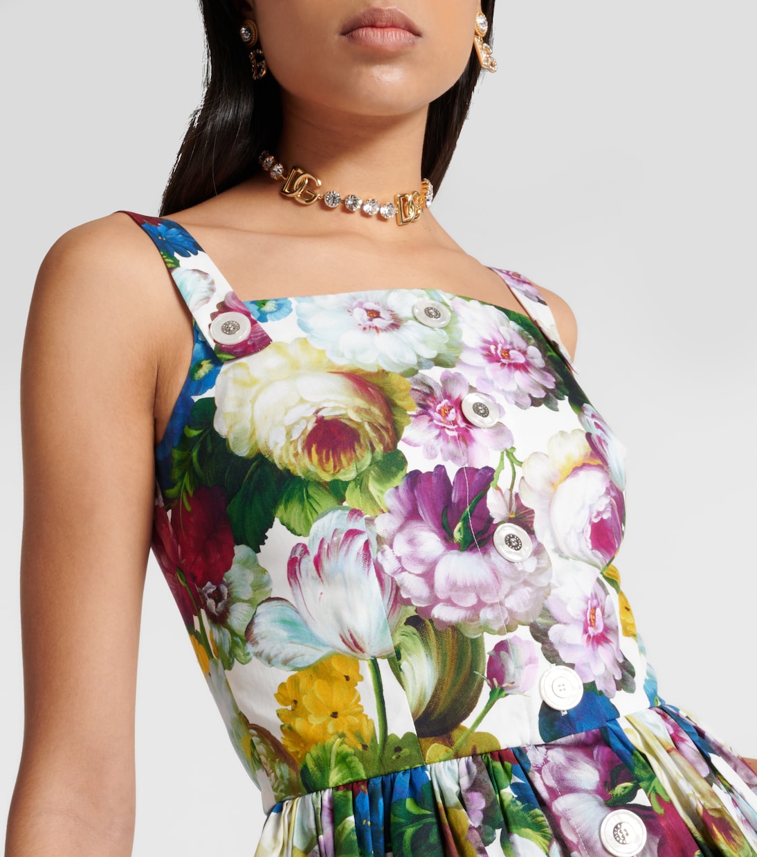 Midikleid aus Baumwolle | Dolce&Gabbana