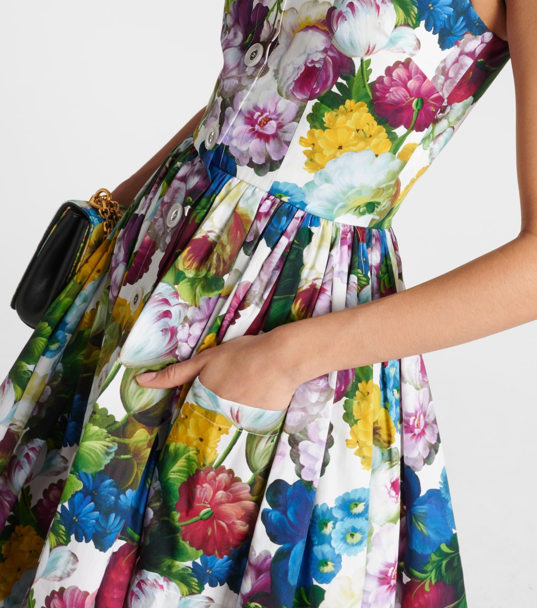 Midikleid aus Baumwolle | Dolce&Gabbana