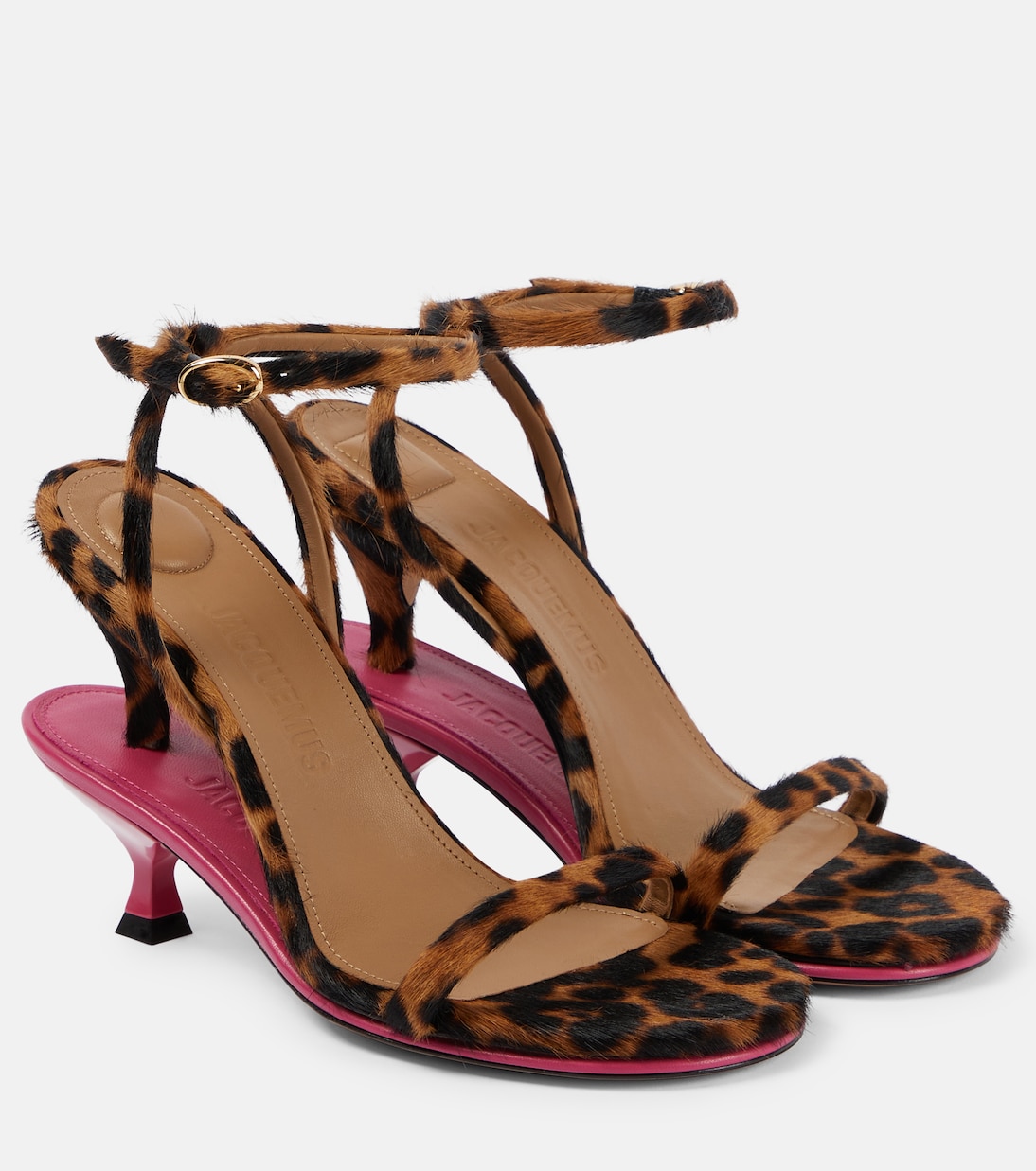 Sandales Les Doubles en cuir façon poulain | Jacquemus
