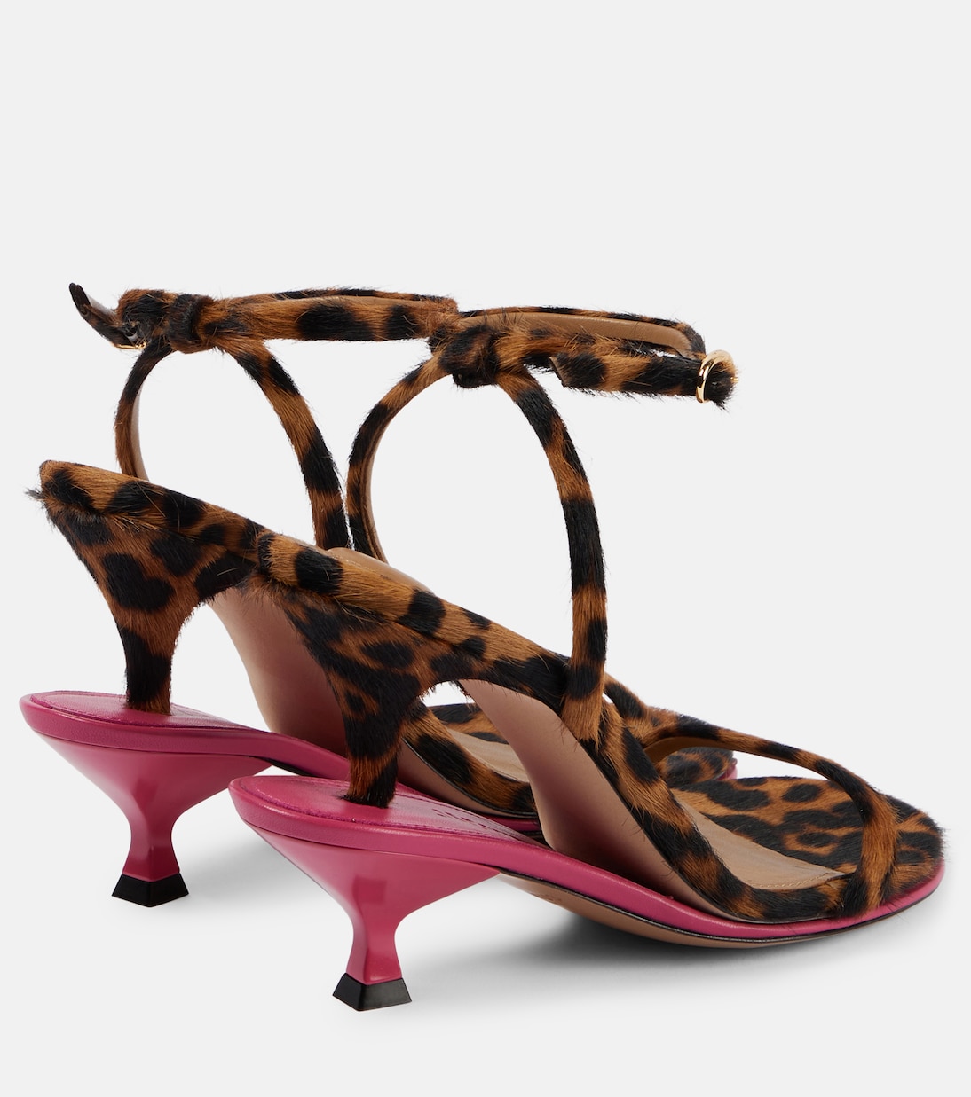 Sandales Les Doubles en cuir façon poulain | Jacquemus