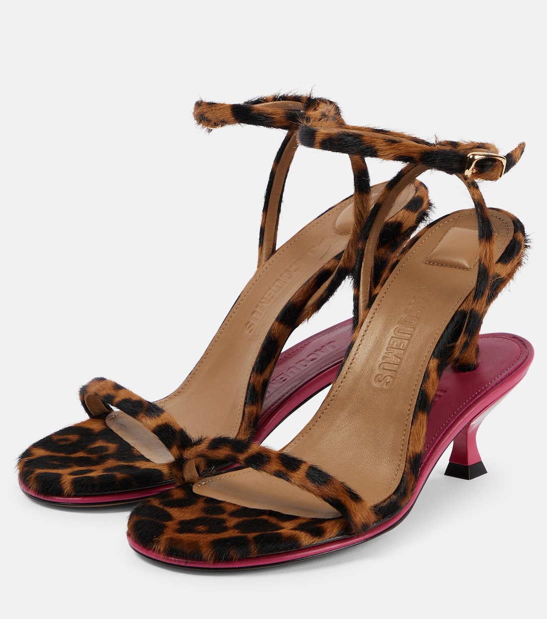 Sandales Les Doubles en cuir façon poulain | Jacquemus