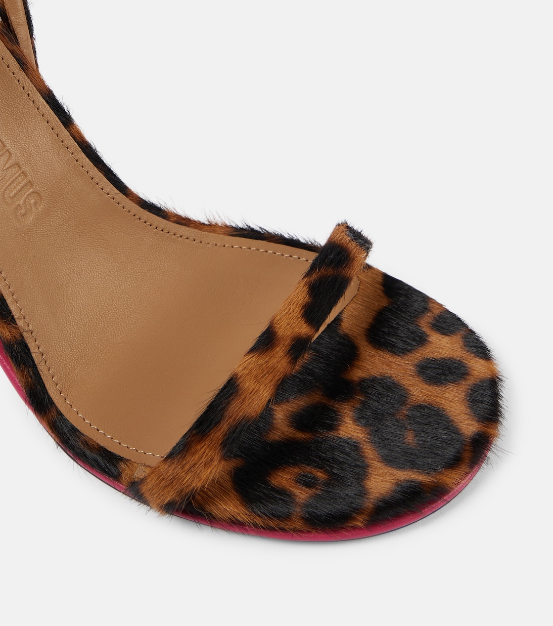 Sandales Les Doubles en cuir façon poulain | Jacquemus