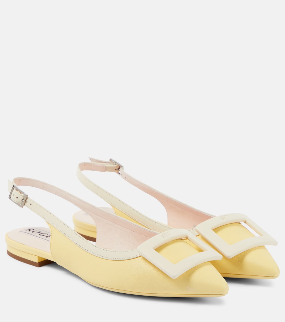 Slingback-Ballerinas Gommettine aus Leder | Roger Vivier