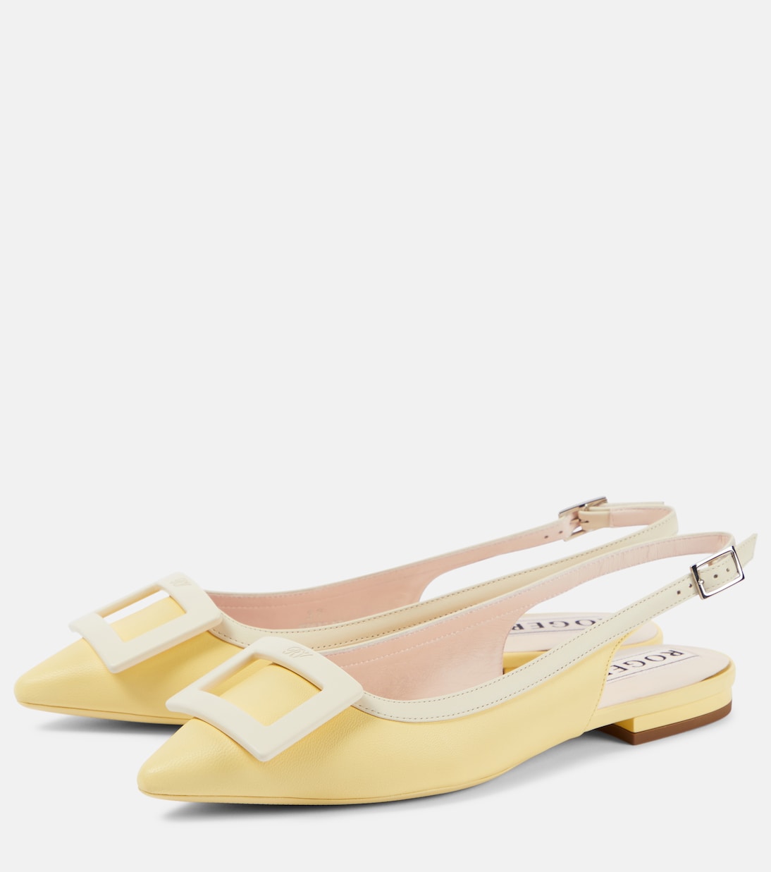 Slingback-Ballerinas Gommettine aus Leder | Roger Vivier