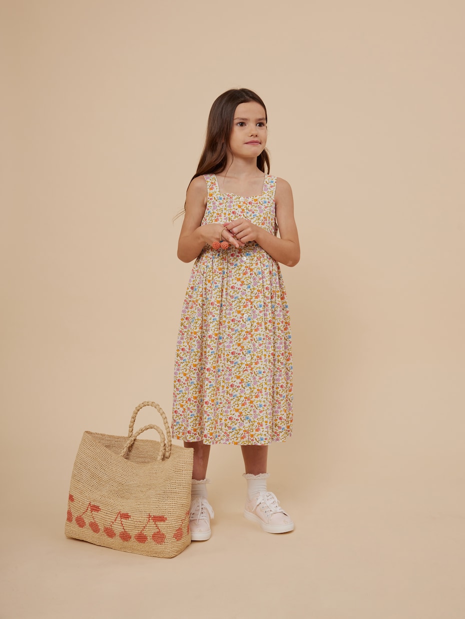 Abito Laly in cotone con stampa floreale | Bonpoint