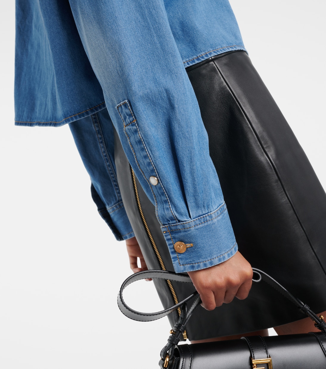 Cropped-Jeanshemd Versace Milano | Versace