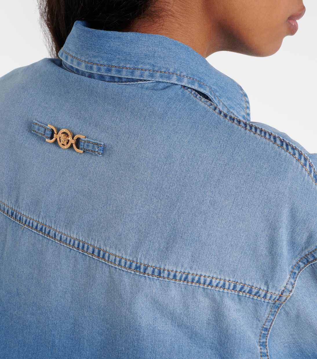 Cropped-Jeanshemd Versace Milano | Versace