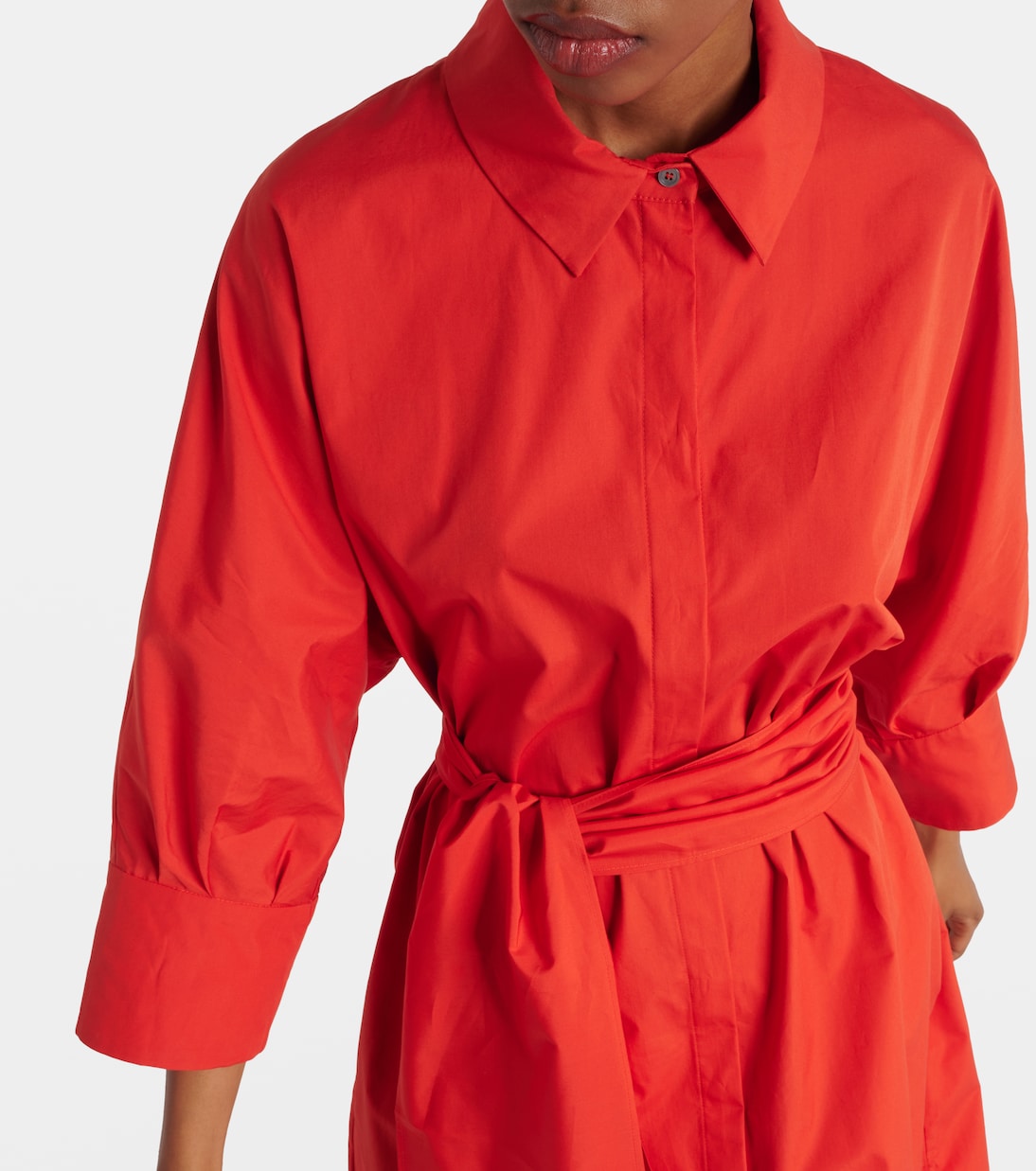 Vestido camisero de popelín de algodón | 'S Max Mara