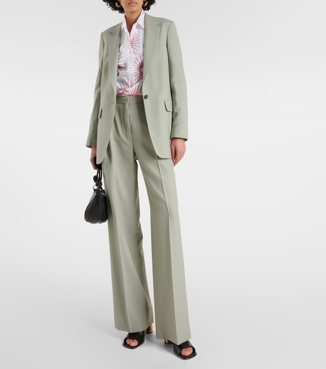 Mid-rise wool straight pants | Dries Van Noten