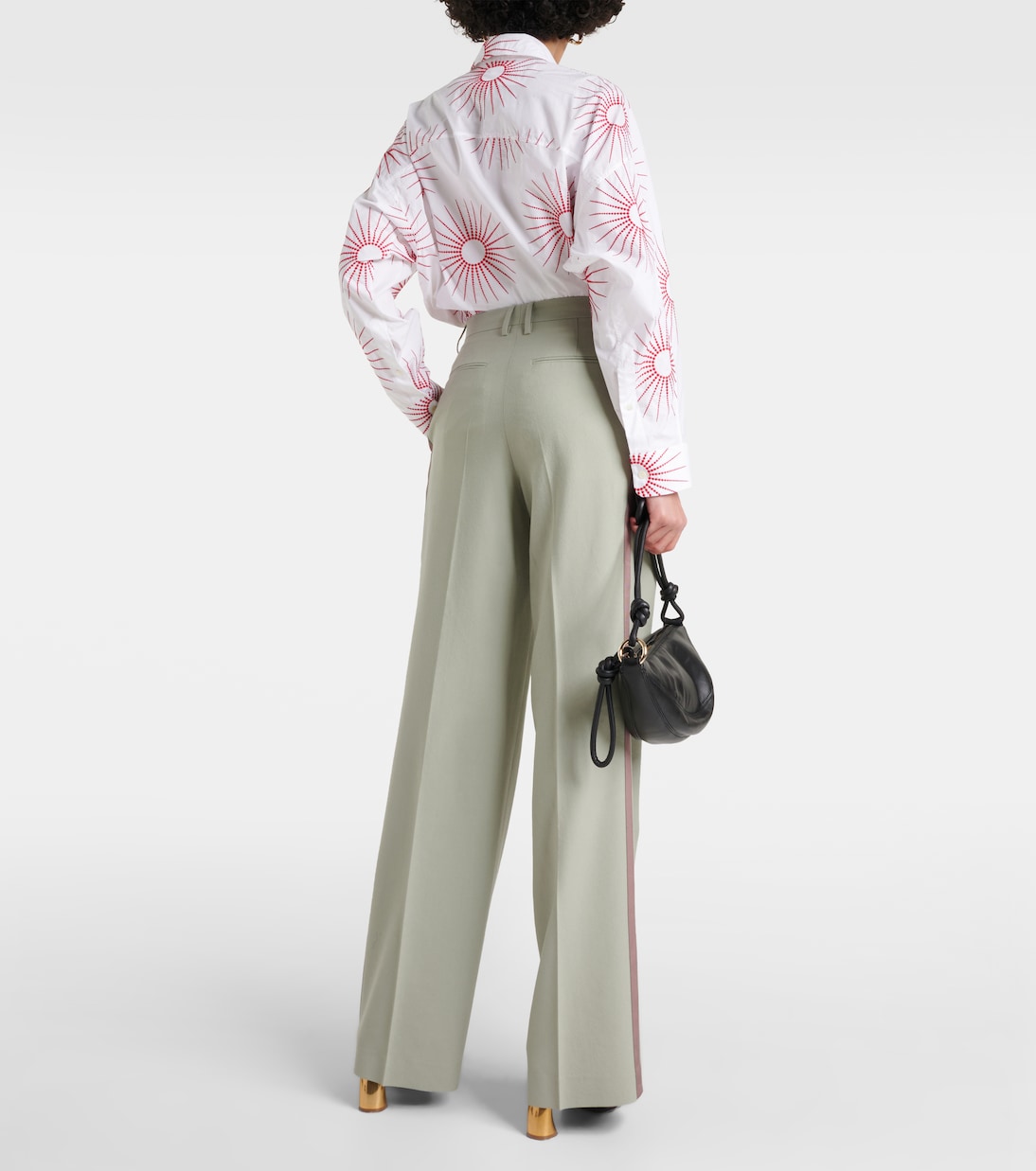 Mid-rise wool straight pants | Dries Van Noten