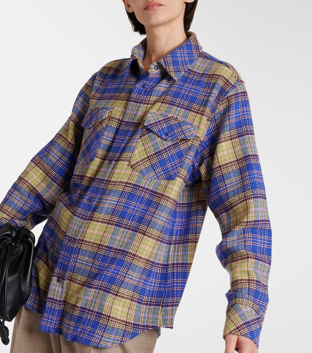 Camiseta de Cachemir God'S True con Diseño Tartán para Jóvenes Modernos