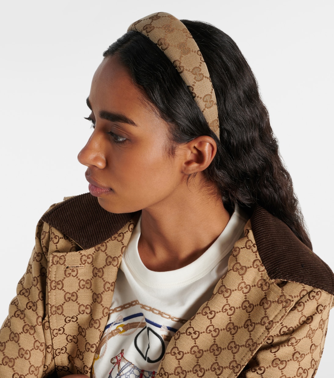 Cerchietto in canvas GG | Gucci