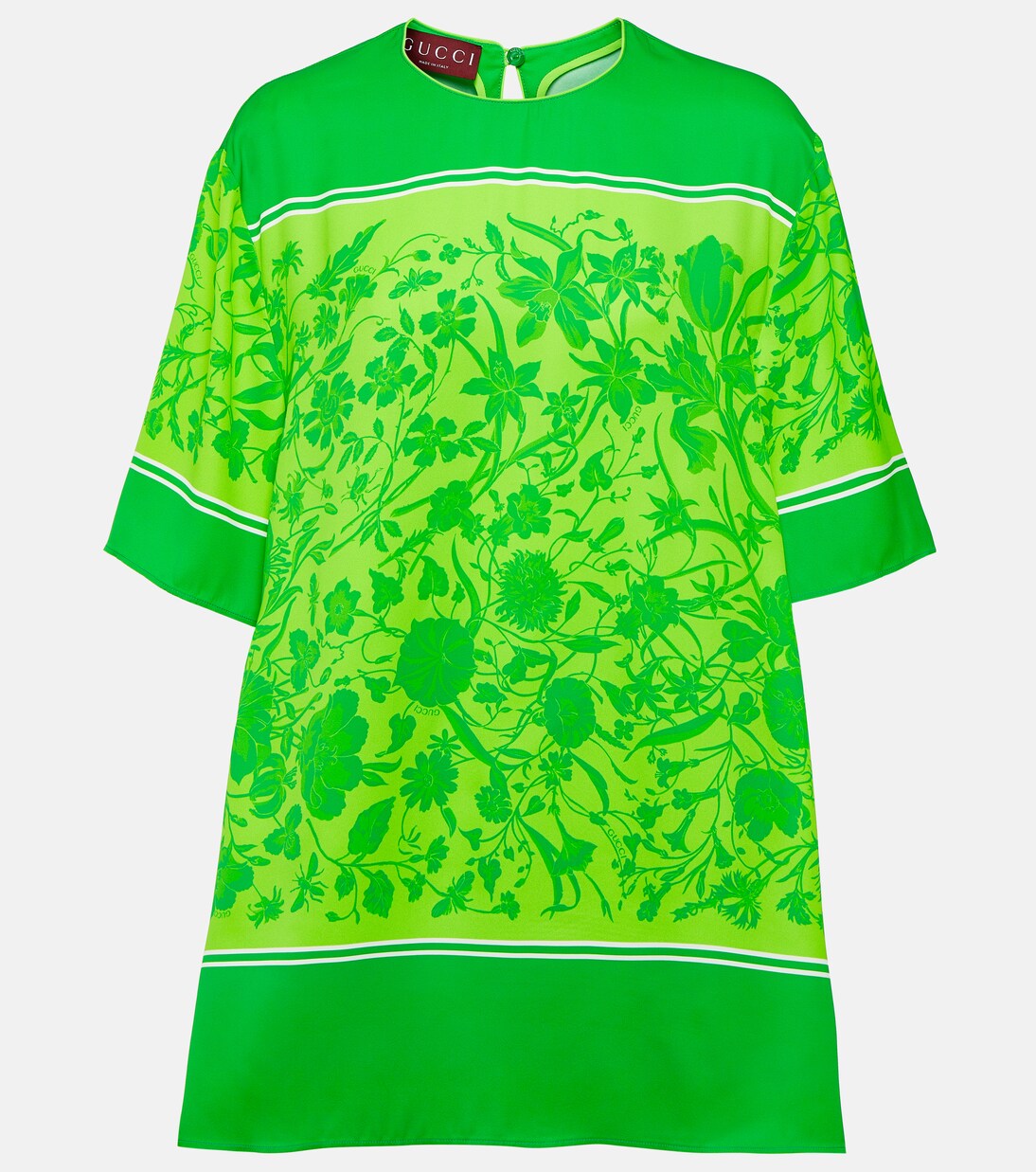 Camiseta Juvenil Gucci con Estampado Floral Moderno