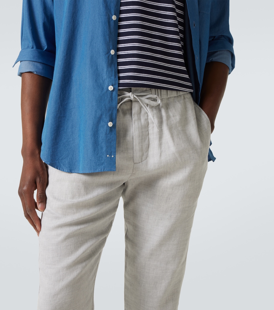 Pantaloni regular Oscar in lino e cotone | Frescobol Carioca