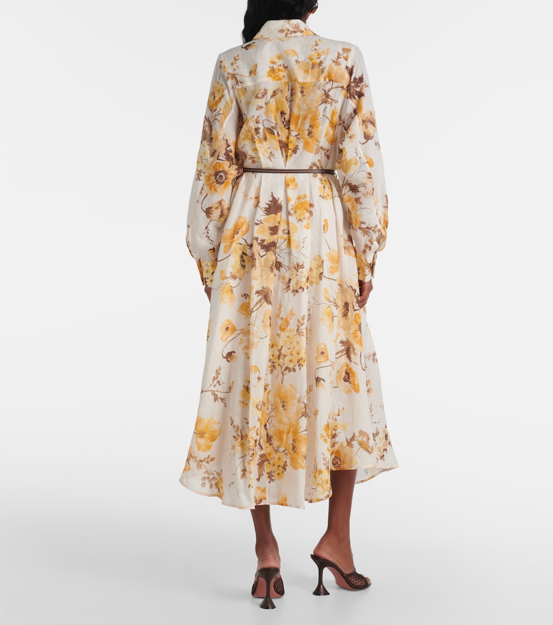 Robe chemise Ottie en ramie à fleurs | Zimmermann