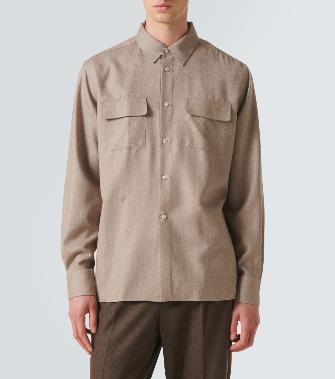 Herringbone wool shirt | Berluti