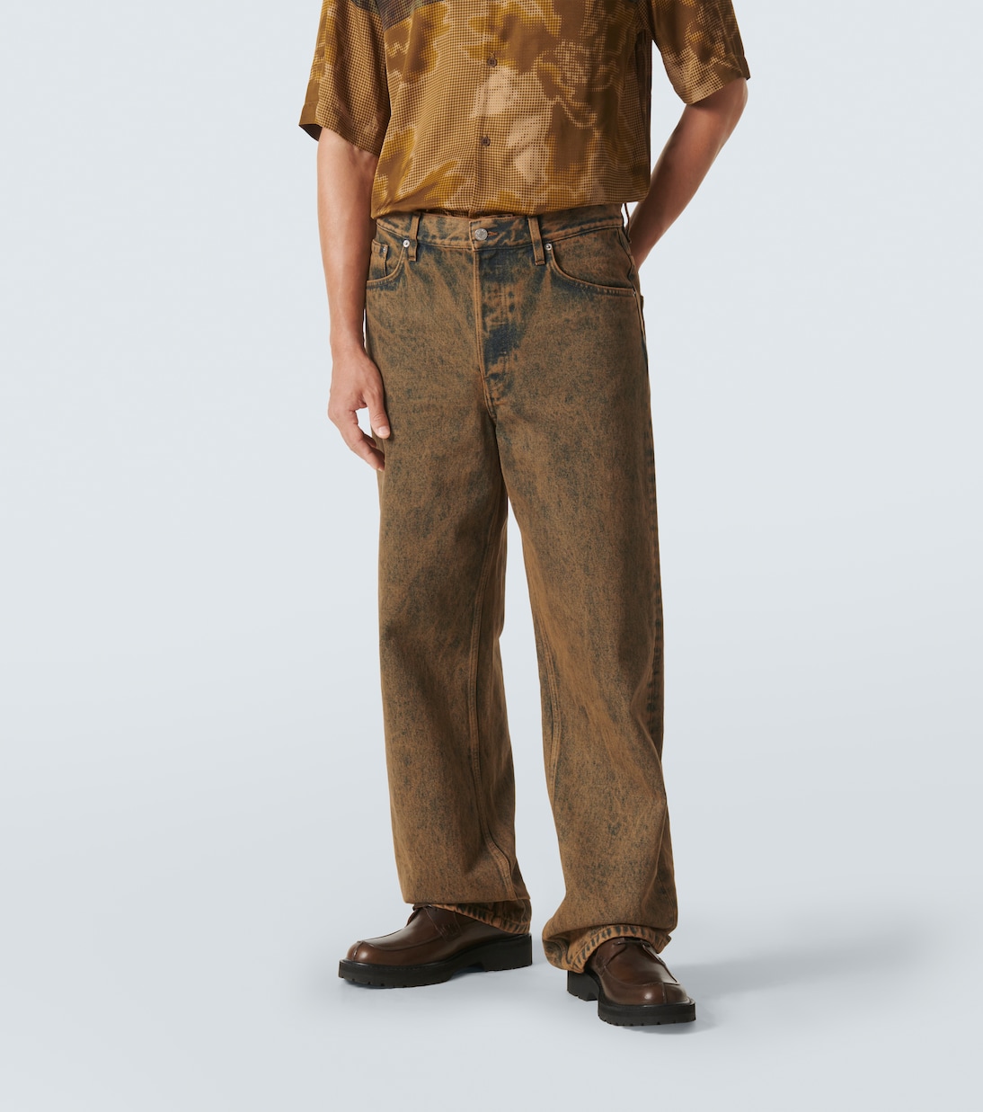 Faded wide-leg jeans | Dries Van Noten