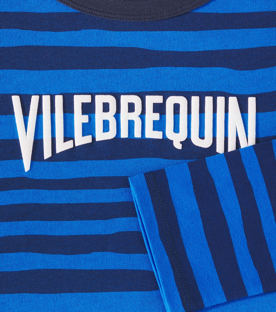 Logo striped cotton jersey T-shirt | Vilebrequin Kids