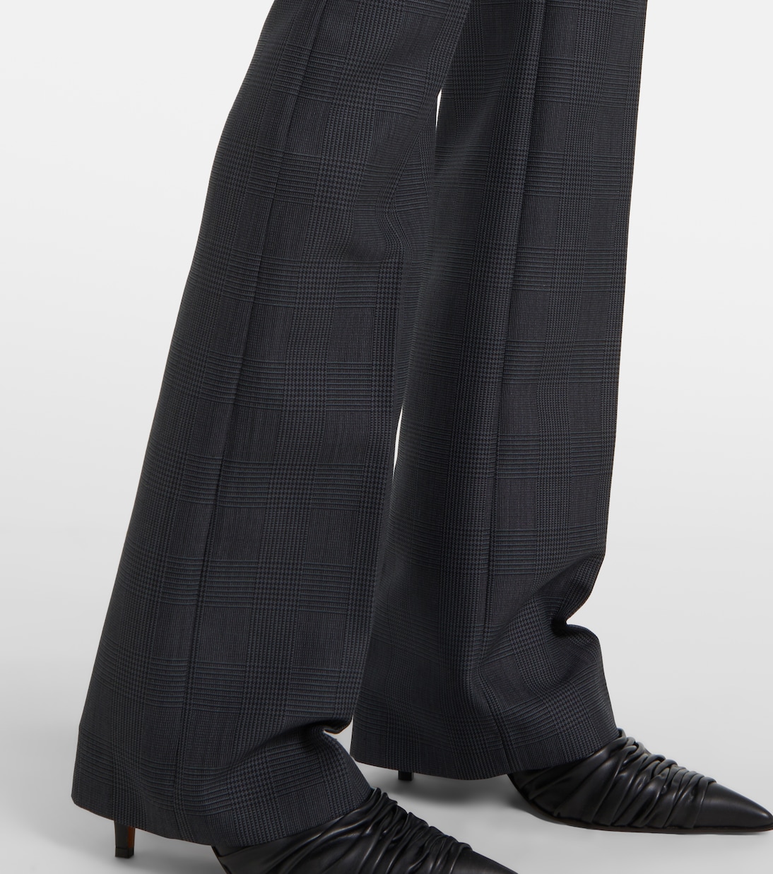High-rise wool bootcut pants | McQueen