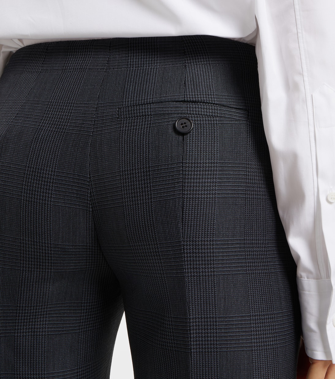 High-rise wool bootcut pants | McQueen