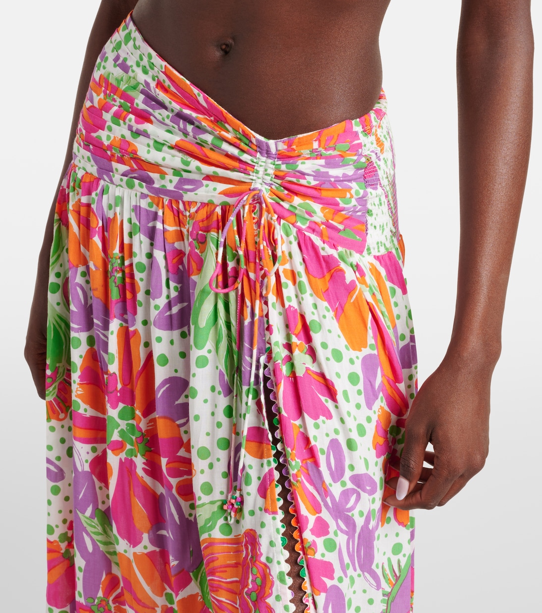 Falda larga Carla estampada | Poupette St Barth