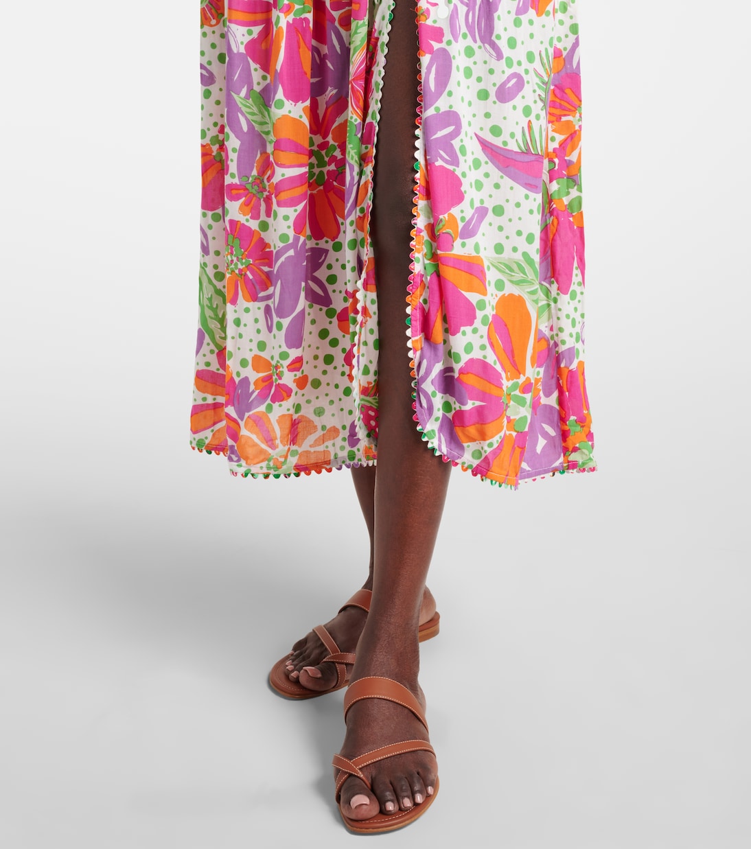Falda larga Carla estampada | Poupette St Barth