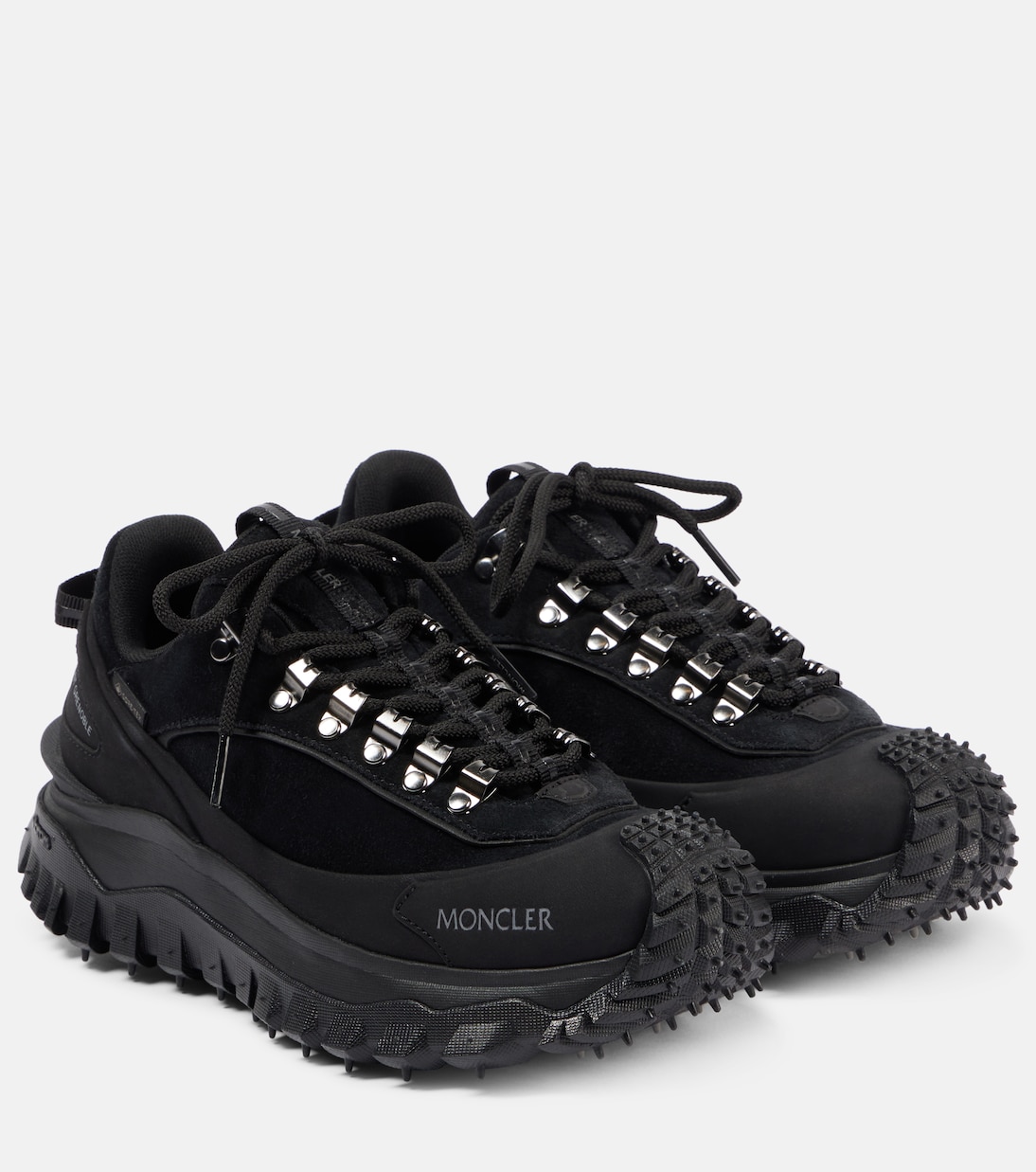 Scarpe da ginnastica MONCLER Trailgrip Apex in pelle e scamosciato per giovani avventurieri