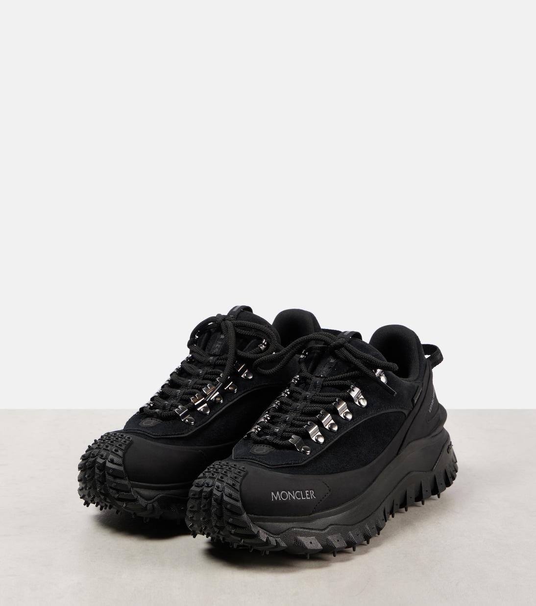 Scarpe da ginnastica MONCLER Trailgrip Apex in pelle e scamosciato per giovani avventurieri