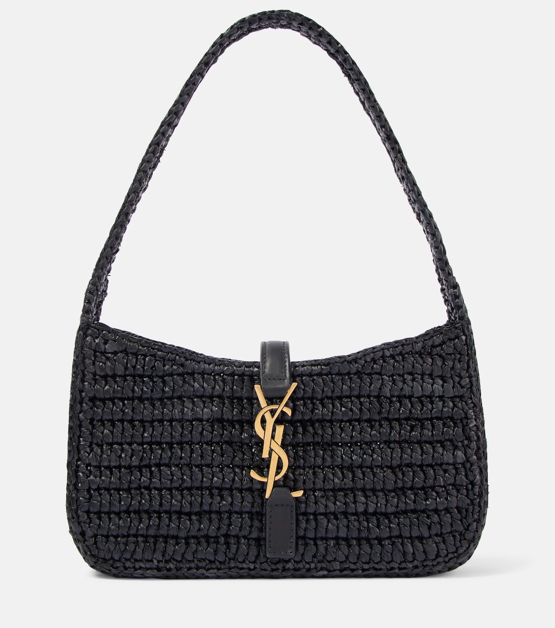Le 5 à 7 Mini raffia shoulder bag | Saint Laurent