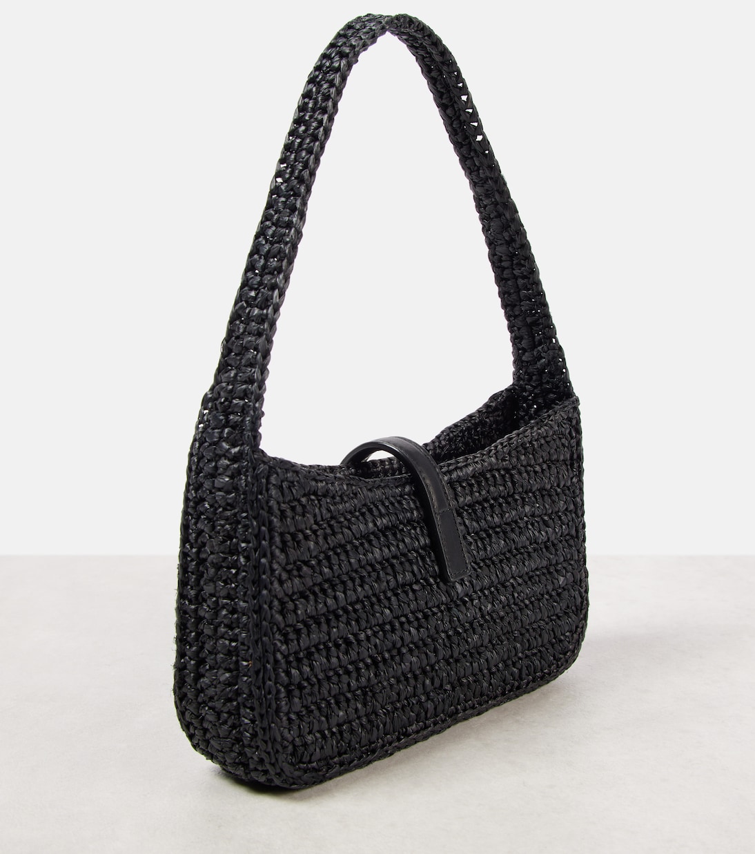 Le 5 à 7 Mini raffia shoulder bag | Saint Laurent