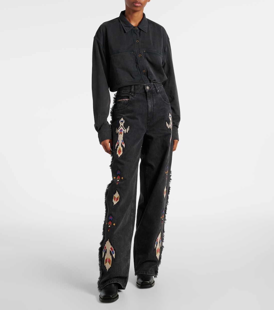 Jeans a gamba larga Maella con stampa | Marant Etoile