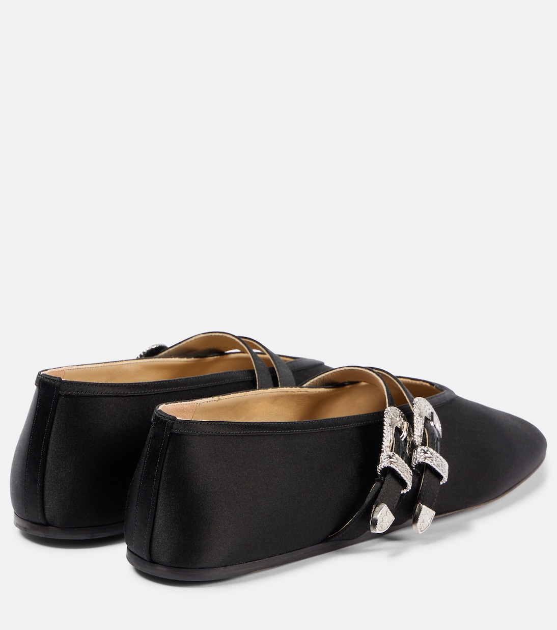 Scarpe ballerine in raso Claudia con fiocco, stile Mary Jane, marca Beryl, eleganti e giovanili.