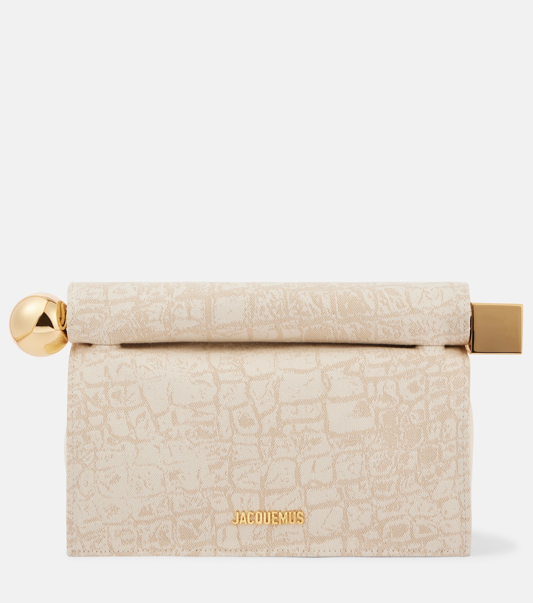Clutch Rond Carré in canvas con pelle | Jacquemus