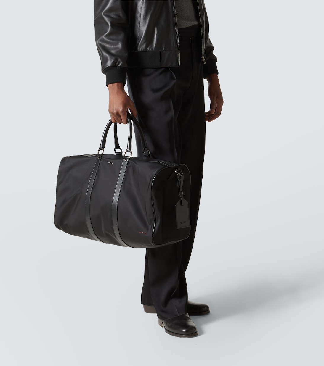 Weekender mit Leder | Kiton