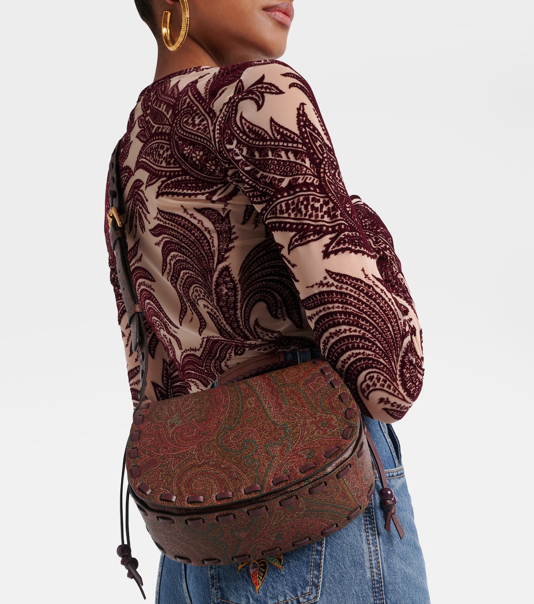 Borsa a tracolla Arnica 1984 Drya Small in pelle | Etro