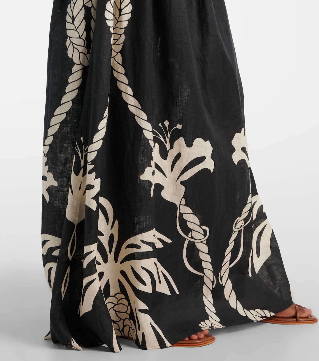 Printed linen maxi dress | Johanna Ortiz