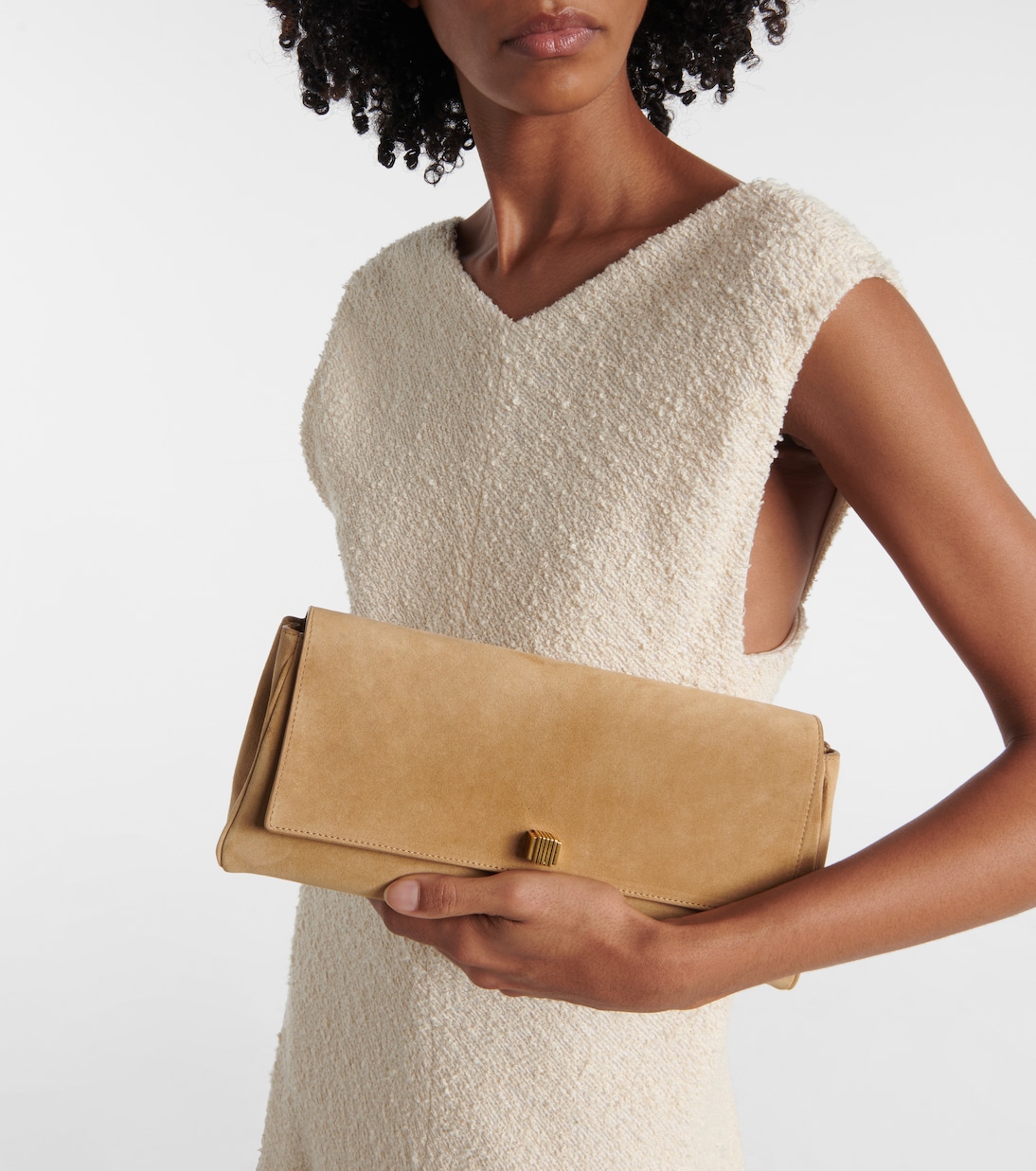 Pochette Audrey en daim | Khaite