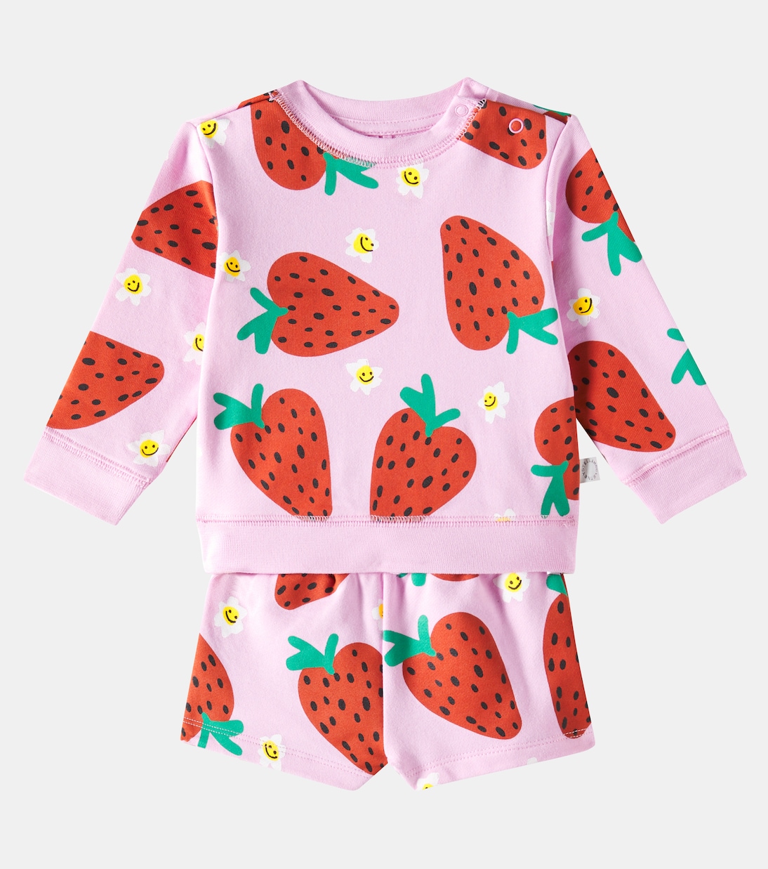 Bebé - set de sudadera y shorts de algodón | Stella McCartney Kids