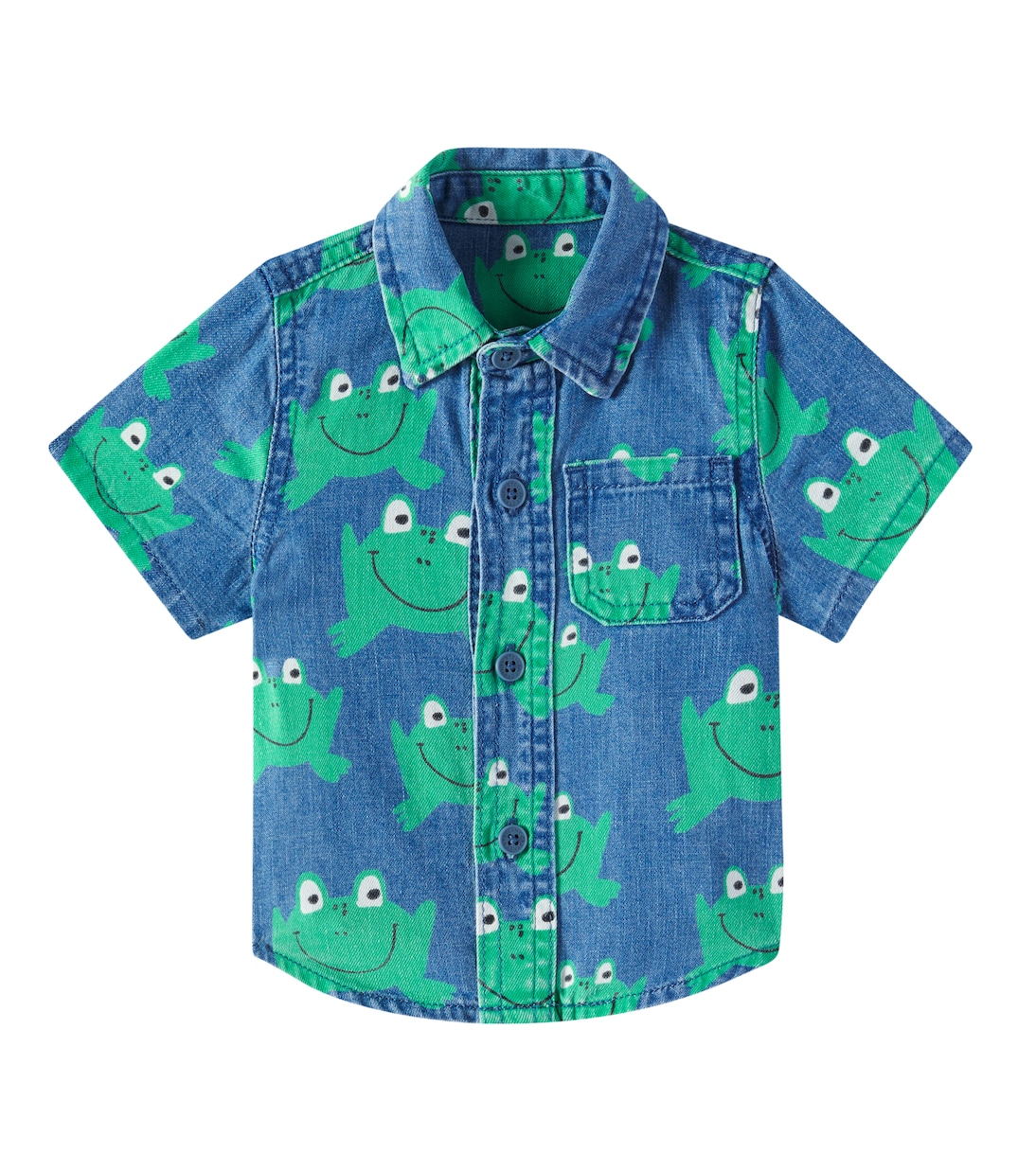 Baby Bedrucktes Hemd aus Denim | Stella McCartney Kids