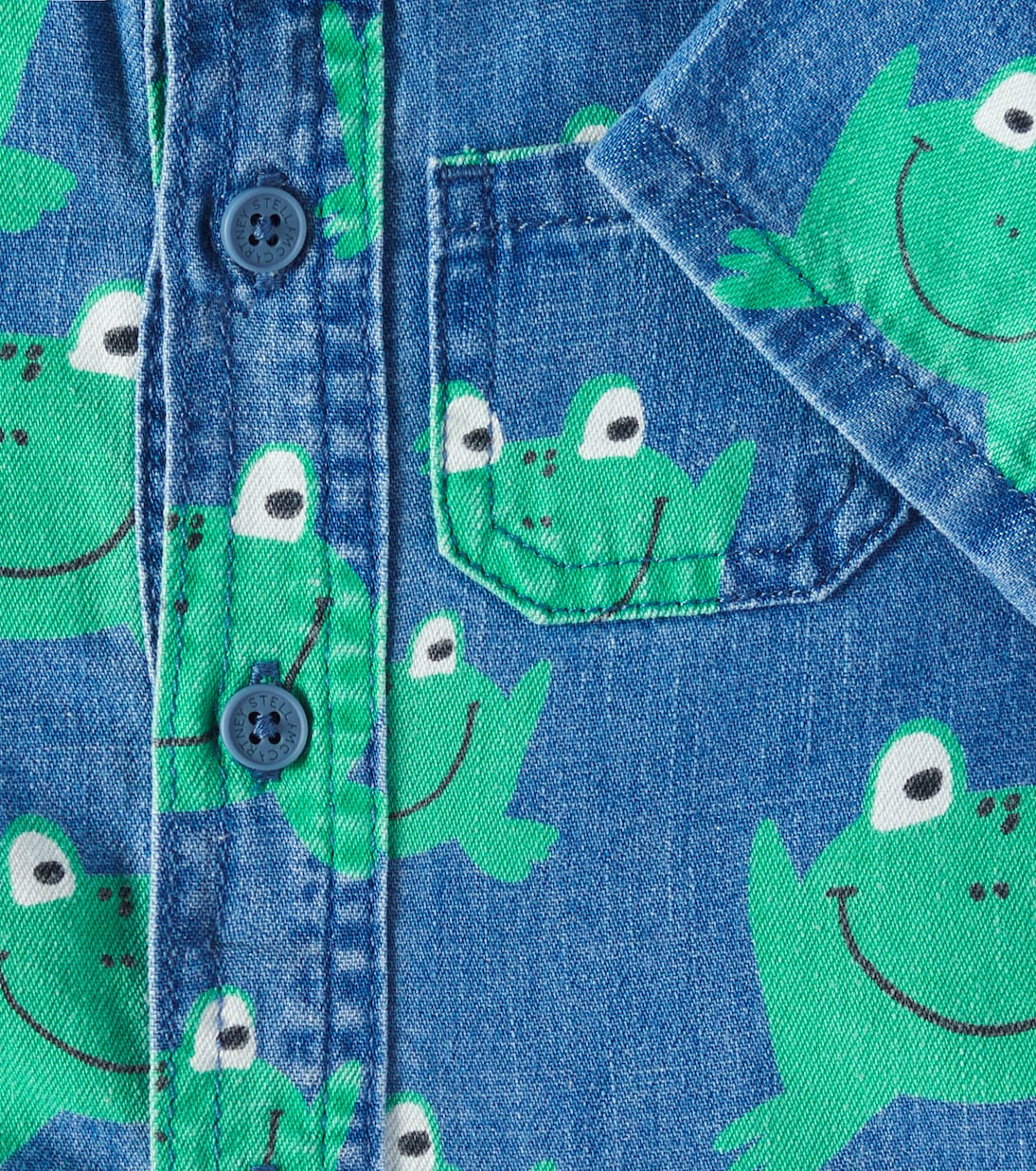 Baby Bedrucktes Hemd aus Denim | Stella McCartney Kids