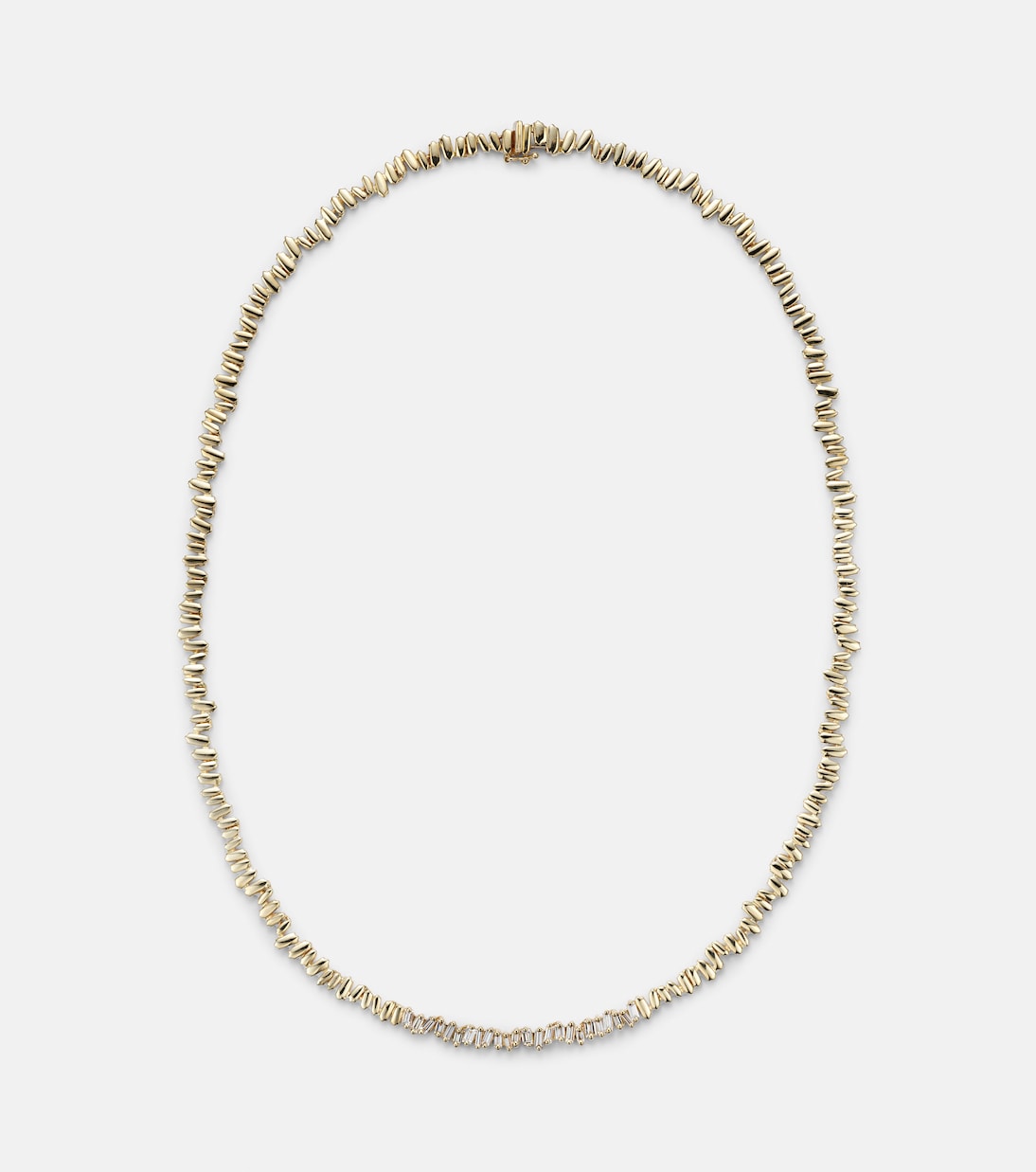 Collana tennis in oro 18kt con diamanti, design moderno per giovani di Suzanne Kalan