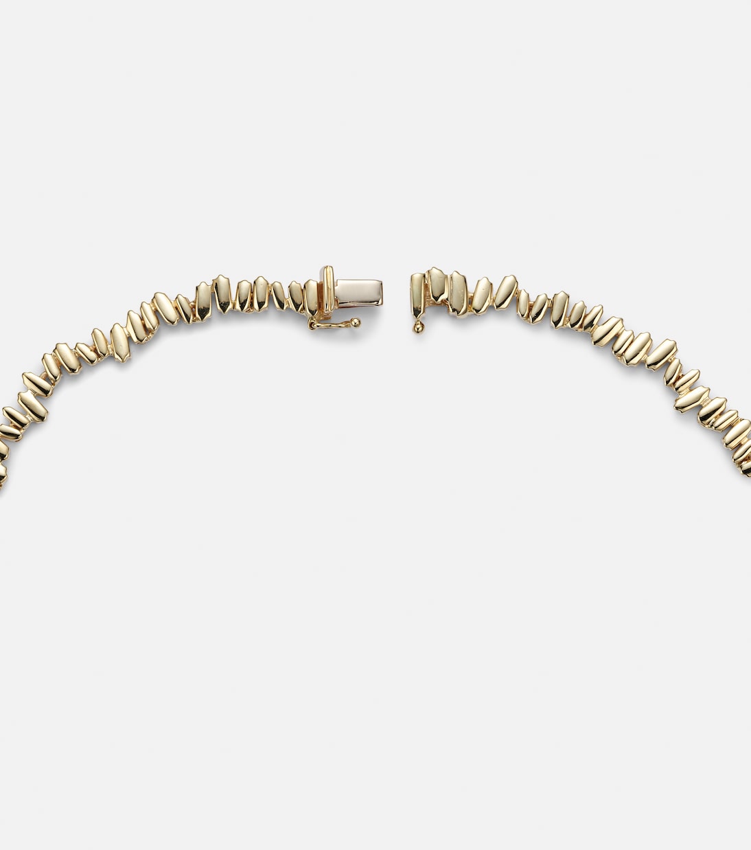 Collana tennis in oro 18kt con diamanti, design moderno per giovani di Suzanne Kalan